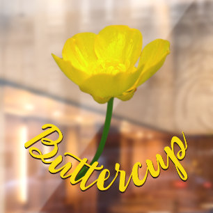 Buttercup Decal Customized Buttercup Window Cling