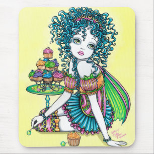 Buttercup Fairy Cup Cake Art Mouspad Mouse Pad