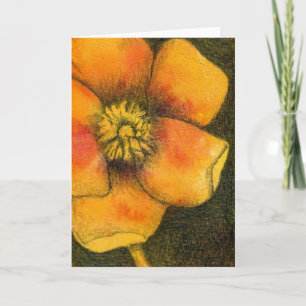 "Buttercup" Floral Greeting Card