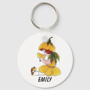 Buttercup Flower Child Funny Cute Little Girl Keychain