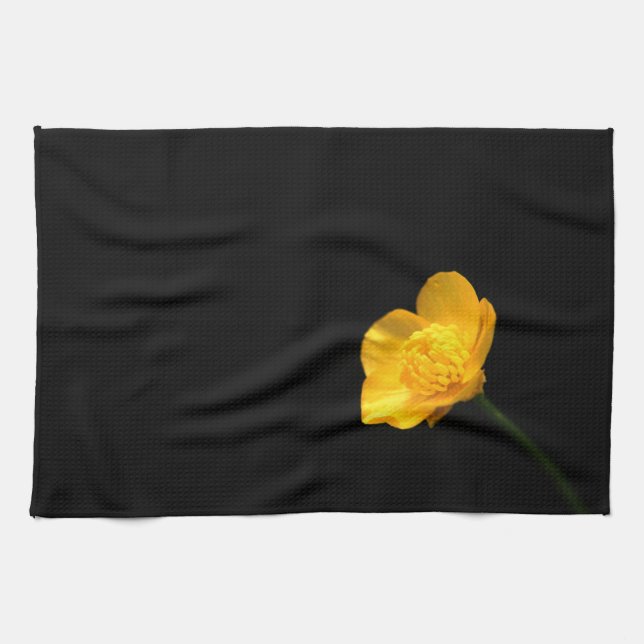 Buttercup Flower ktcnm Kitchen Towel (Horizontal)