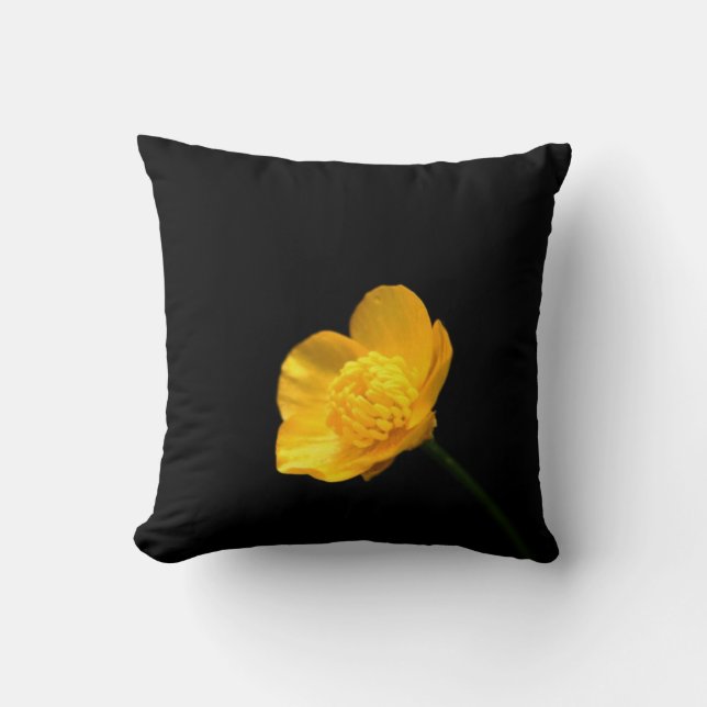 Buttercup Flower tpcnm Throw Pillow (Front)