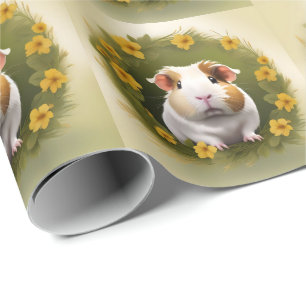 Buttercup Guinea Pig, Wrapping Paper
