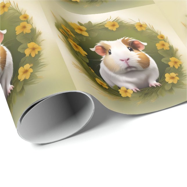 Buttercup Guinea Pig, Wrapping Paper (Roll Corner)