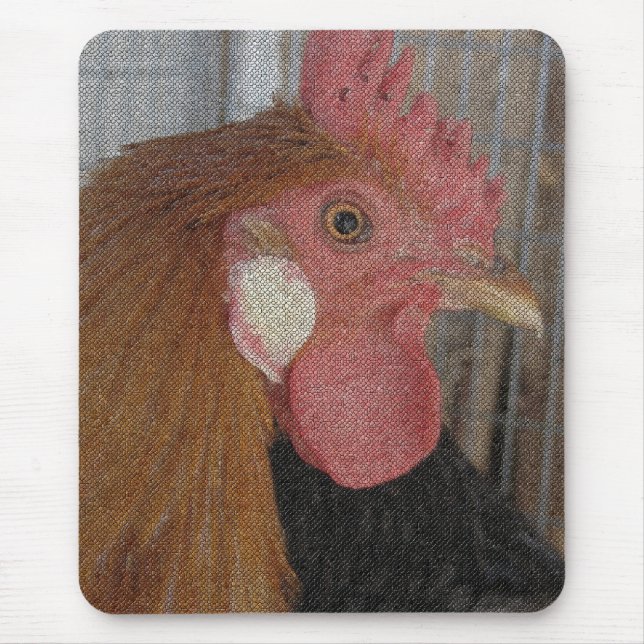 Buttercup Rooster Mouse Pad (Front)