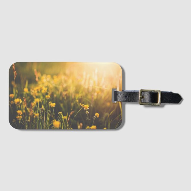 Buttercup Sundown Luggage Tag (Front Horizontal)