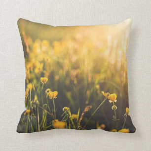 Buttercup Sundown Throw Pillow