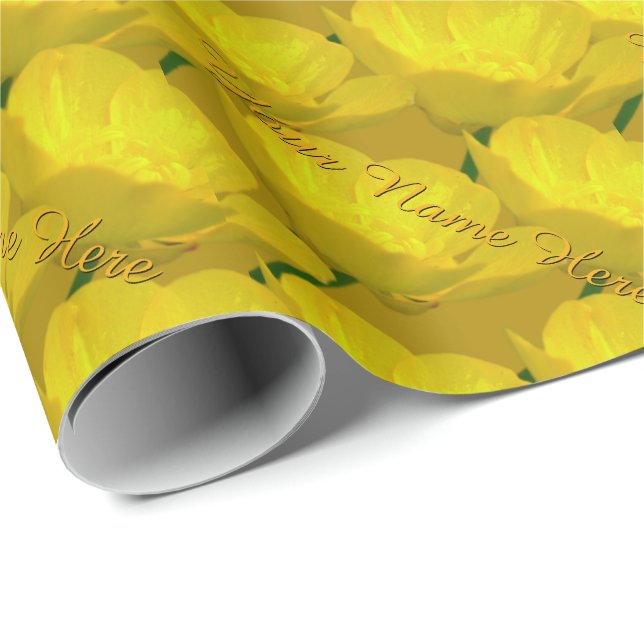 Buttercup Wrapping Paper Personalized Gift Paper (Roll Corner)