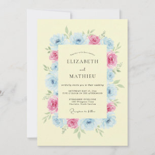 Buttercup Yellow Radiant Spring Wedding Invitation