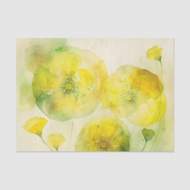 BUTTERCUPS decoupage paper (Front)