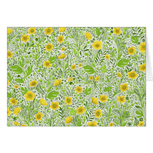 Buttercups on white