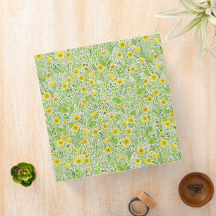 Buttercups on white binder