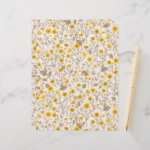 Buttercups, yellow and brown