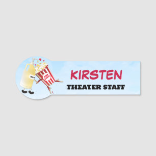 Buttered Popcorn Name Tag