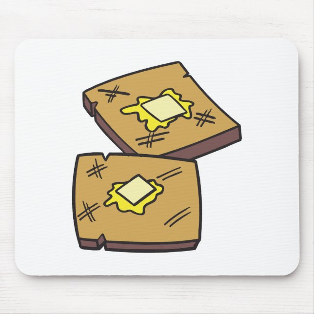 buttered toast mouse pad (Front)
