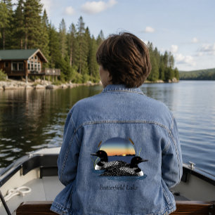 Butterfield Lake Loon Pair Denim Jacket