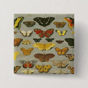 Butterflies 2 Inch Square Button