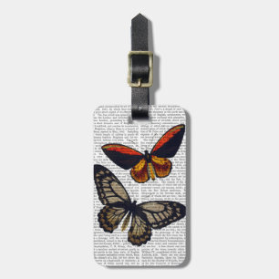 Butterflies 3 luggage tag