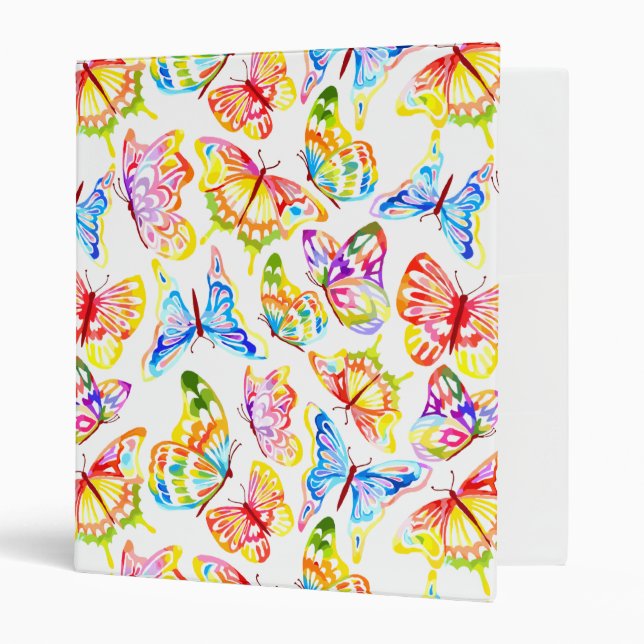 Butterflies 3 Ring Binder (Front/Inside)