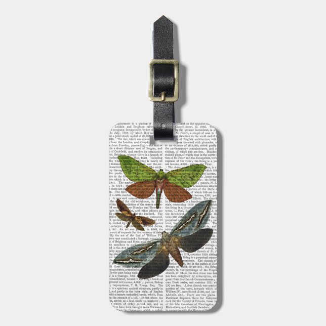 Butterflies 4 luggage tag (Front Vertical)