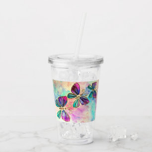 Butterflies - acrylic tumbler