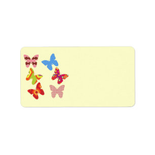 Butterflies Address Label
