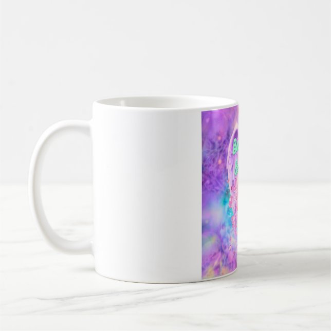 Butterflies and Angels Mug, 11 oz Coffee Mug (Left)