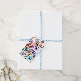 BUTTERFLIES AND BLOOMS GIFT TAGS