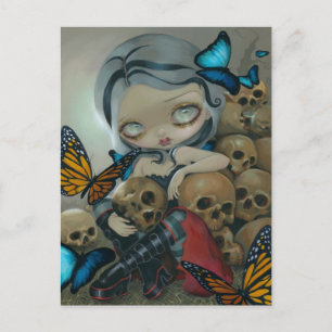 "Butterflies and Bones" Postcard