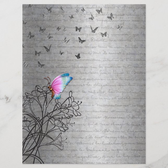 Butterflies and Calligraphy  (Front)