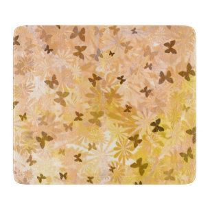 Butterflies and Daisies by Shirley Taylor Cutting Board