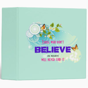 Butterflies and Flower Blossoms with Magic Quote Binder