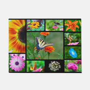 Butterflies and Flowers Doormat