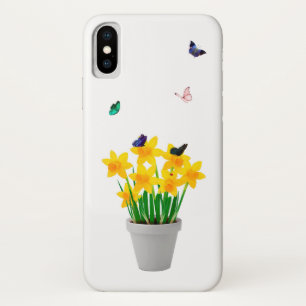 Butterflies and Flowers iPhone X Case