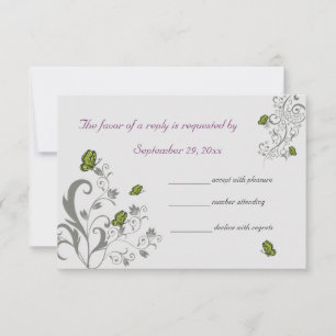 Butterflies and Flowers Response Card