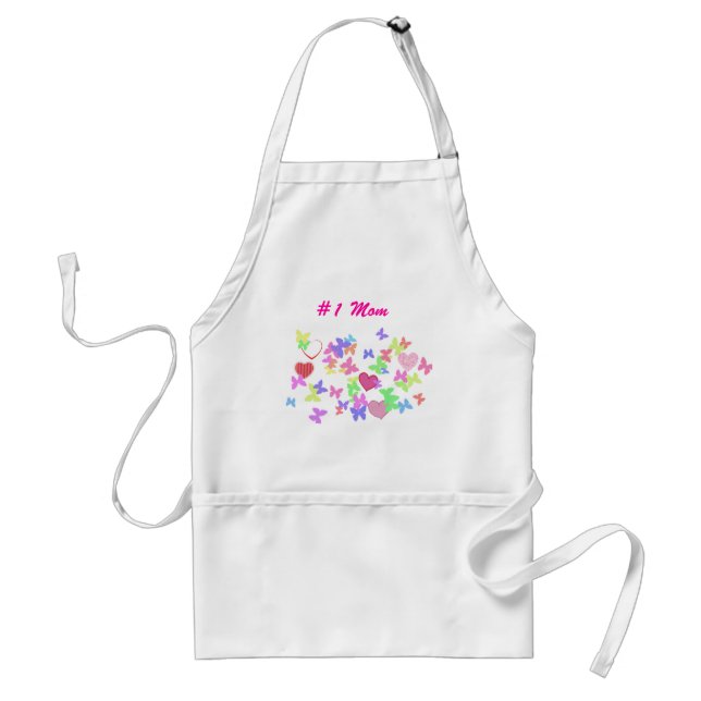 butterflies and hearts standard apron (Front)