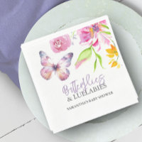Butterflies and Lullabies Baby Shower Watercolor