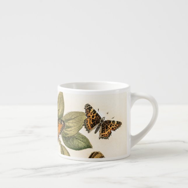 Butterflies and Moths by William Forsell Kirby Espresso Cup (Right)