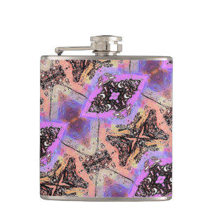 BUTTERFLIES AND MOTHS HIP FLASK