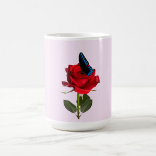 Butterflies and Rose Mug