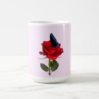 Butterflies and Rose Mug