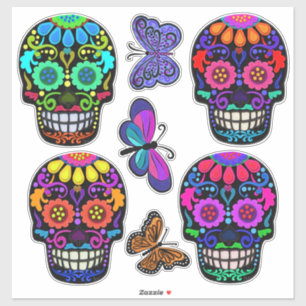Butterflies and Sugar Skulls   Day of the Dead