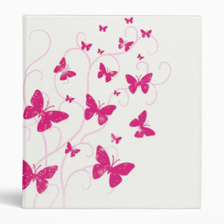 Butterflies and Swirls Binder