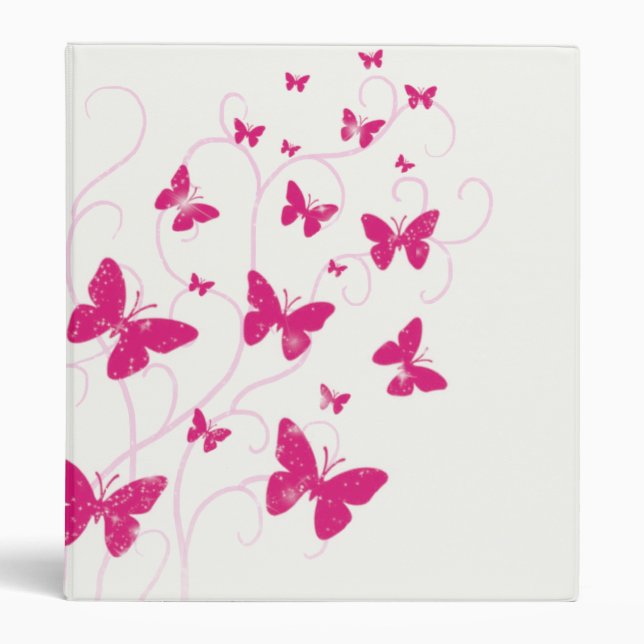 Butterflies and Swirls Binder (Front)