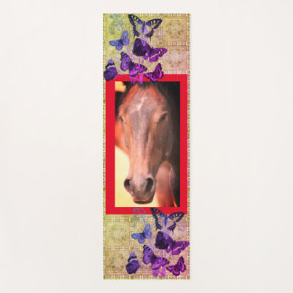 BUTTERFLIES AND WILD HORSE OF UTAH YOGA MAT