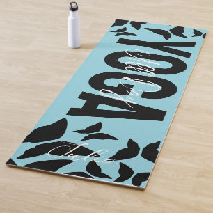 Butterflies Any Colour Personalized Name Yoga Mat