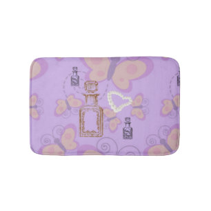Butterflies Apothecary&Pearl Hearts Small Bath Mat