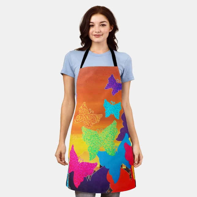 Butterflies Apron (Worn)