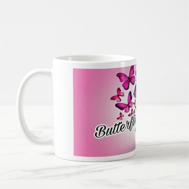 Butterflies are free... coffee mug (Left)