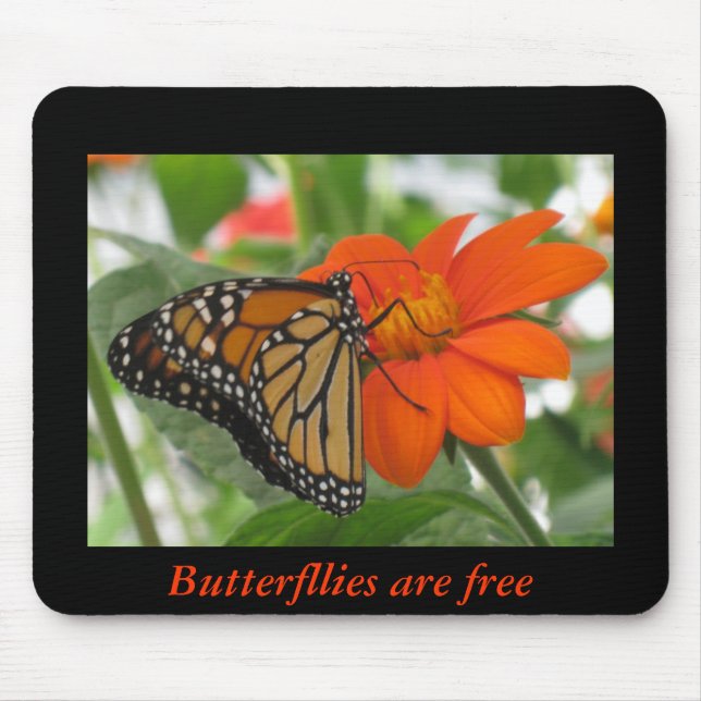 Butterflies are free mouse pad (Front)
